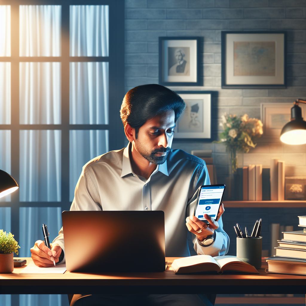 Person using a laptop and smartphone to notarize documents online via NY Notary's secure platform